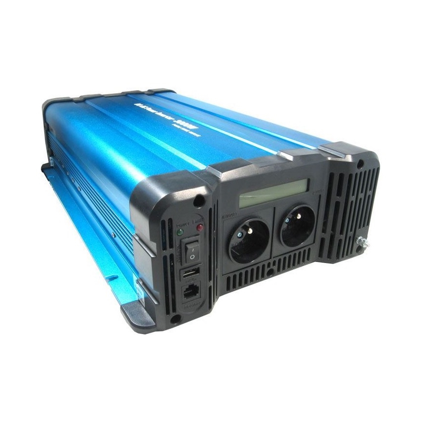 Voltage converter 3000W/24/230V + remote control