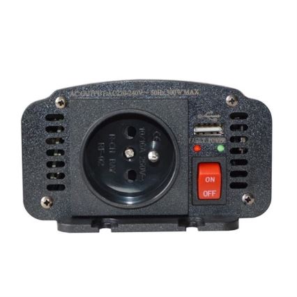 Voltage converter 300W/12/230V + USB