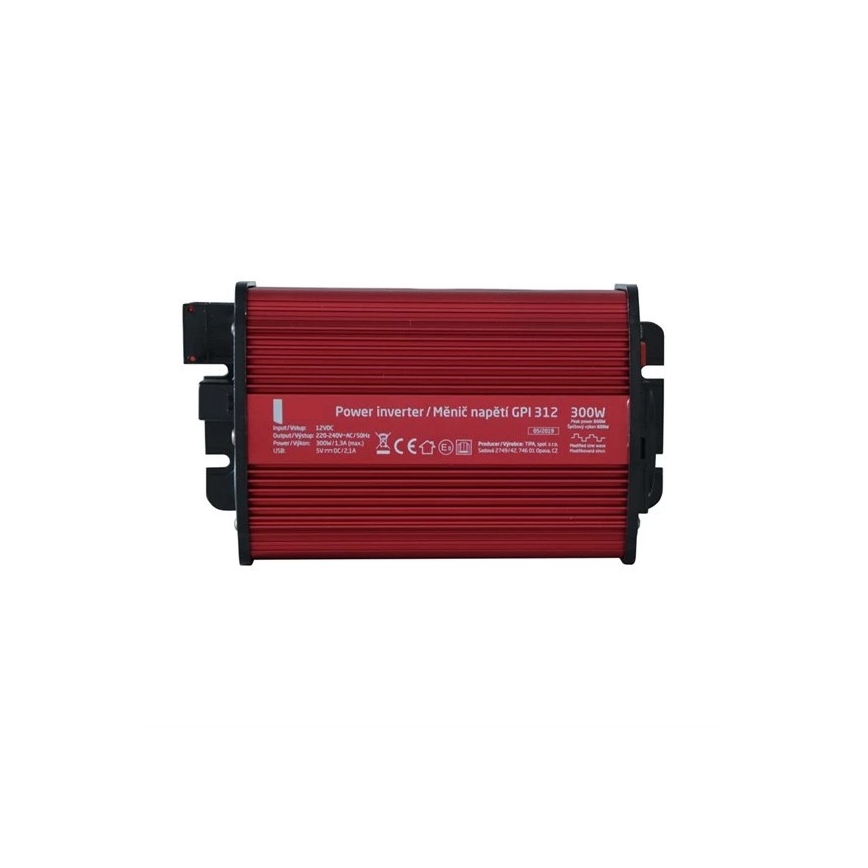 Voltage converter 300W/12/230V + USB