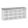 VOREN Shoe Cabinet 105x48x30 cm White/Grey