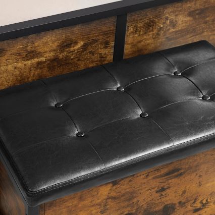 VOREN Shoe Cabinet Brown/Black