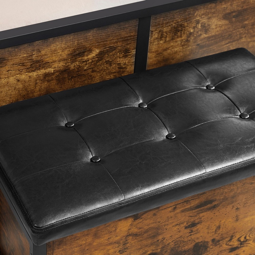 VOREN Shoe Cabinet Brown/Black