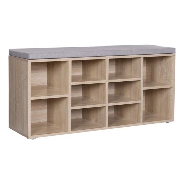 VOREN Shoe Cabinet - Brown/Grey