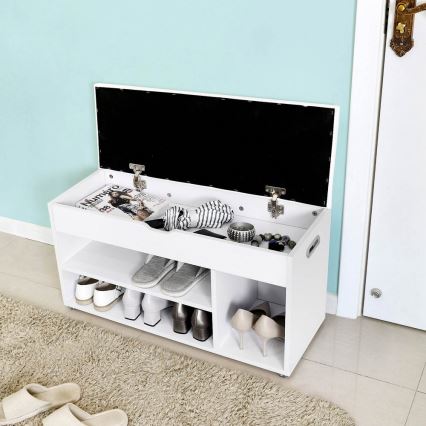 VOXEL Shoe Cabinet, White