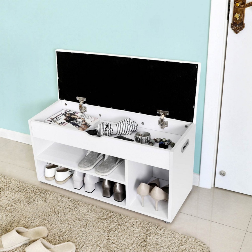 VOXEL Shoe Cabinet, White