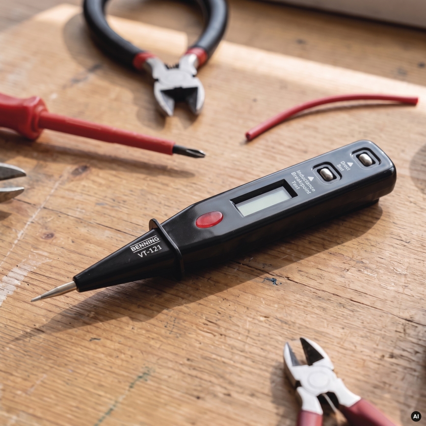 VT-121 Voltage Tester 12-250V, Black
