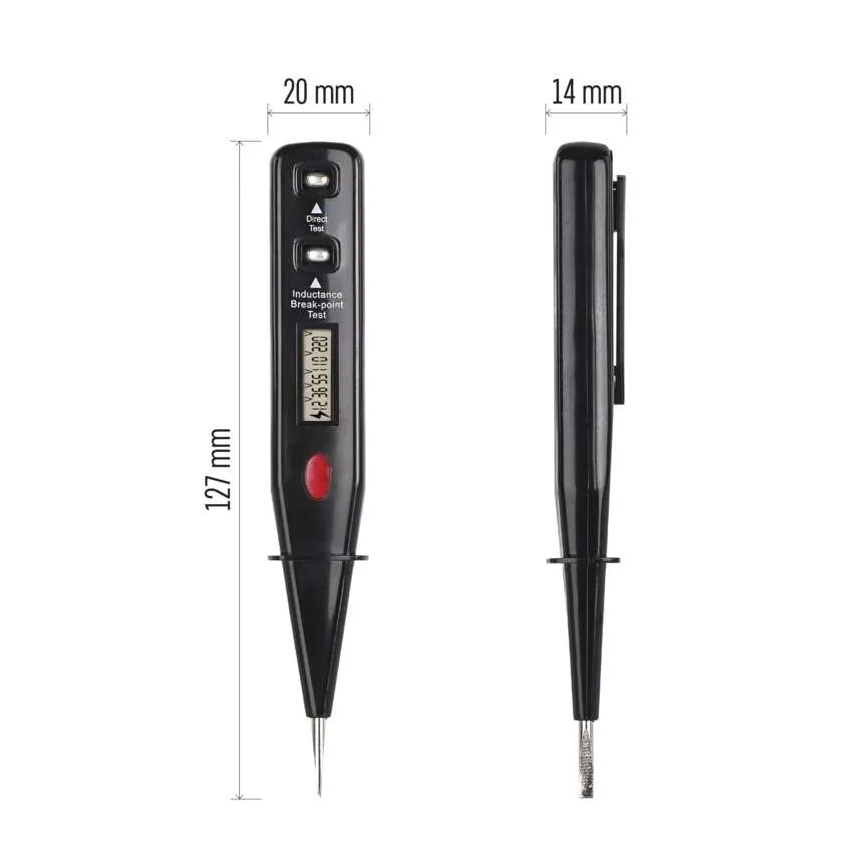 VT-121 Voltage Tester 12-250V, Black