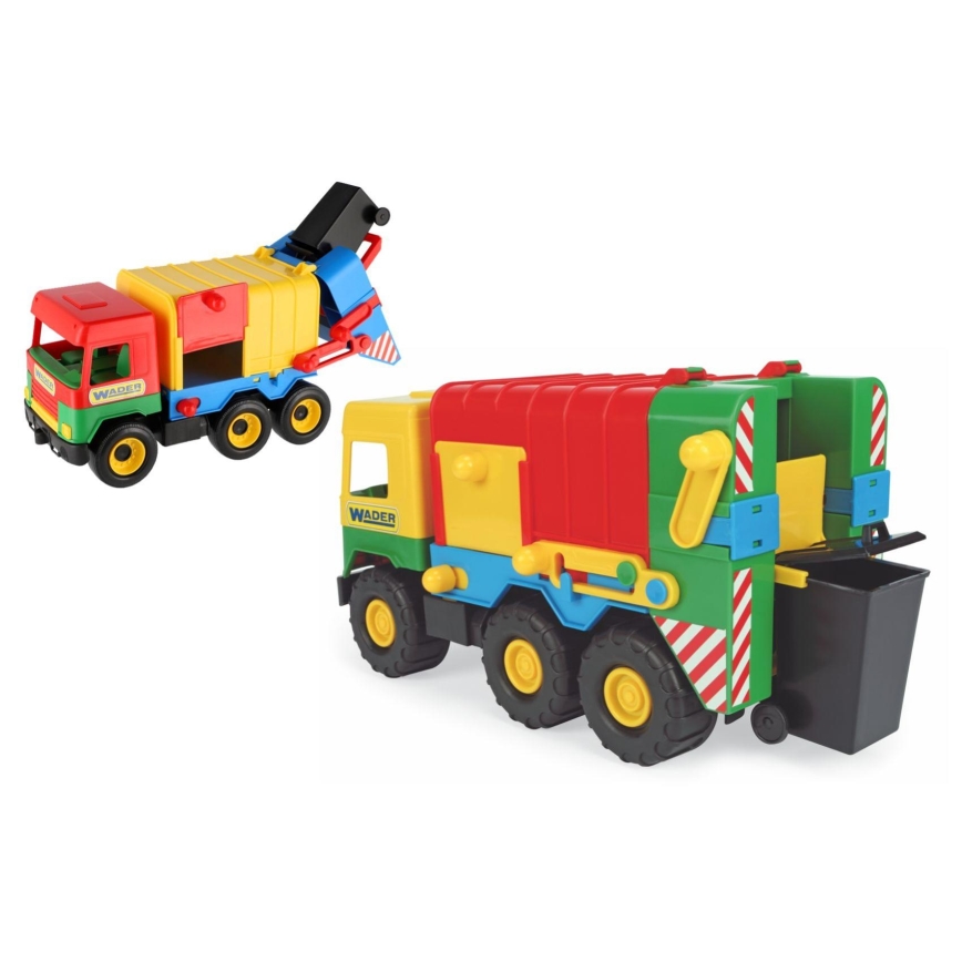WADER Garbage Truck, Red/Green