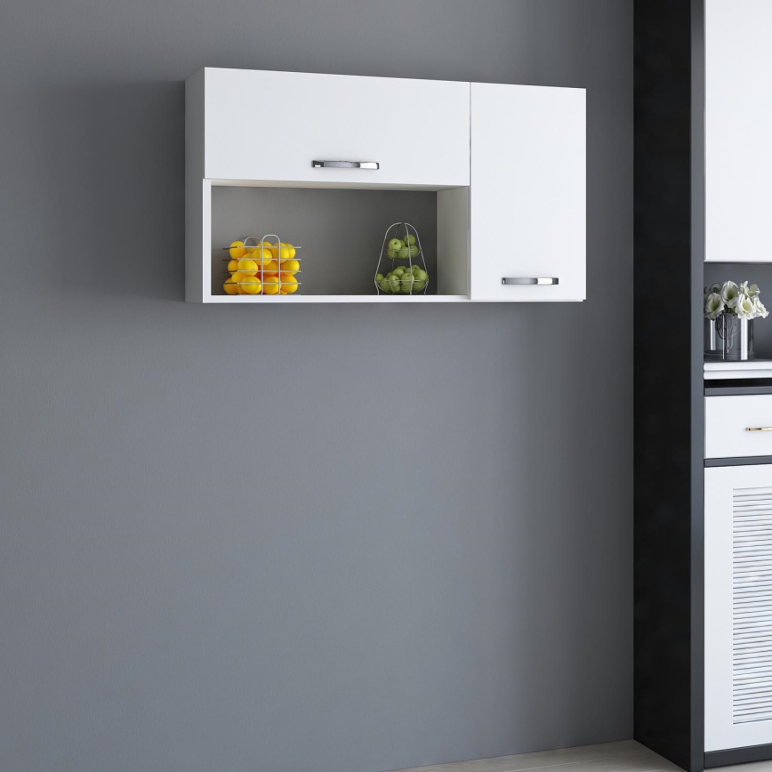 Wall cabinet AKASYA 52x90 cm white