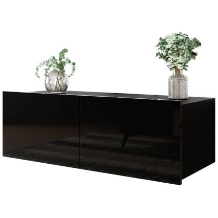Wall cabinet CALABRINI 34x105 cm black