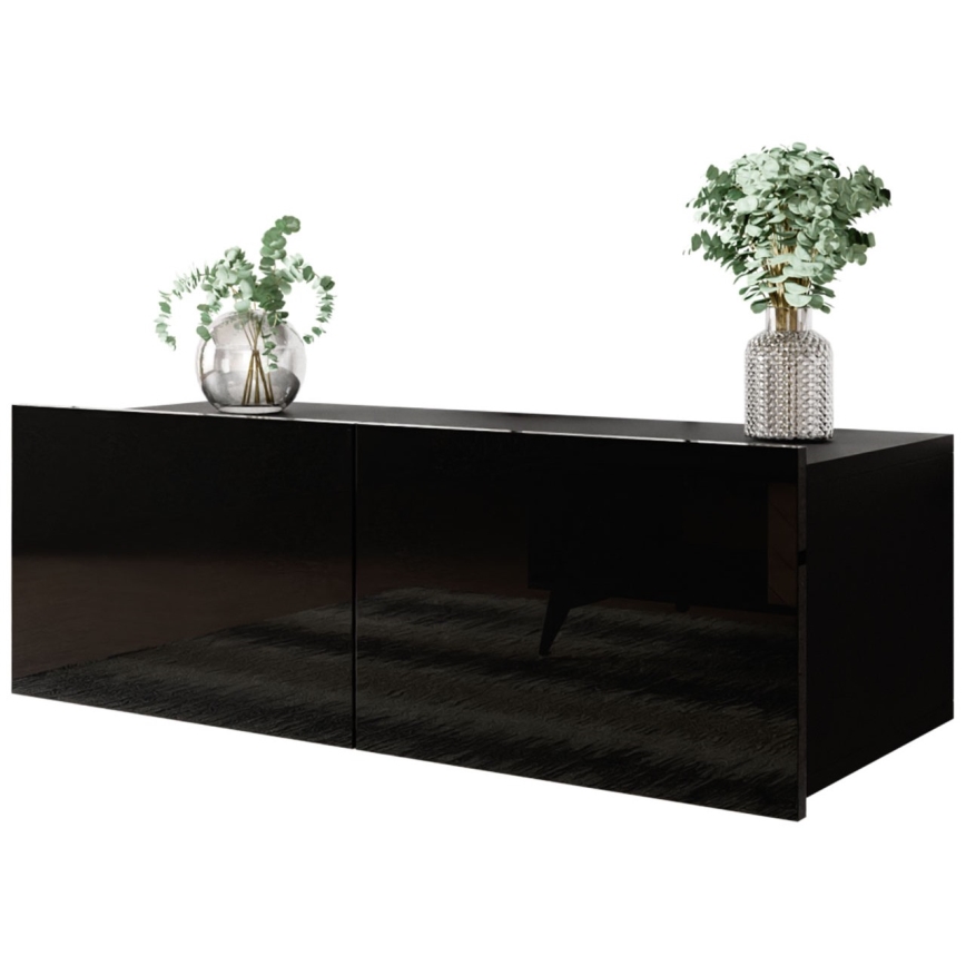 Wall cabinet CALABRINI 34x105 cm black