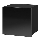 Wall cabinet CALABRINI 34x34 cm black
