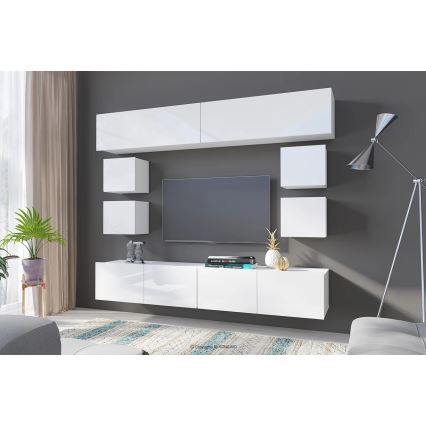 Wall cabinet PAVO 34x34 cm shiny white