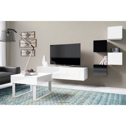 Wall cabinet PAVO 34x34 cm shiny white