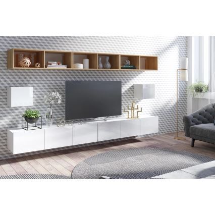 Wall cabinet PAVO 34x34 cm shiny white