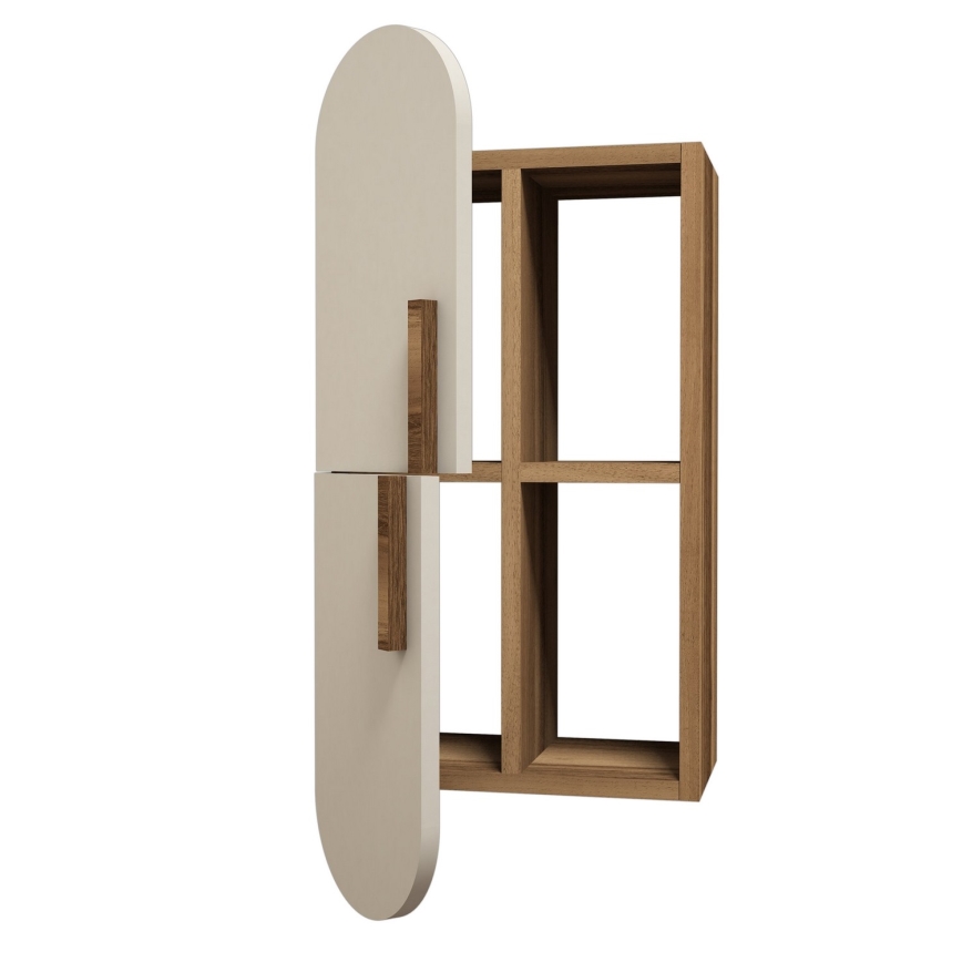 Wall cabinet ROSE 60x35 cm brown/creamy