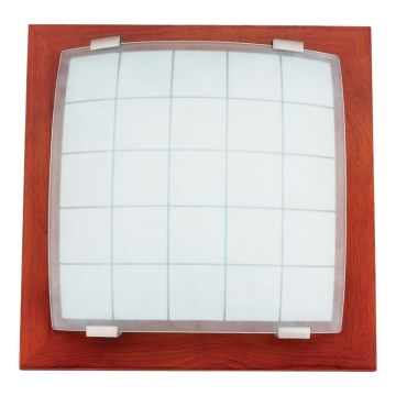 Wall ceiling light GEOMETRICA 2xE27/60W/230V rubber tree 35x35 cm