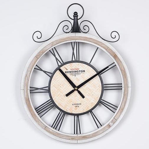 Wall clock 1xAA d. 40 cm beige