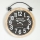 Wall clock 1xAA d. 50 cm beige/black