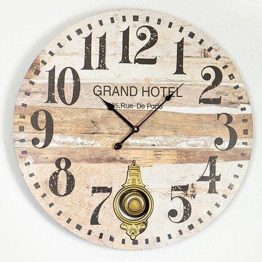 Wall clock 1xAA d. 58,2 cm beige