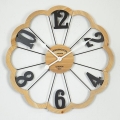 Wall clock 1xAA d. 60 cm beige/black