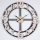 Wall clock 1xAA d. 60 cm black/beige