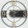 Wall clock 1xAA d. 60 cm black
