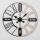 Wall clock 1xAA d. 60 cm black/white patina