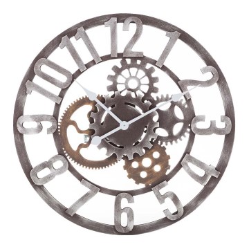 Wall clock 1xAA d. 60 cm wood