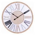 Wall clock 1xAA Ø 50 cm white/beige