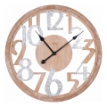 Wall clock, 1xAA, Ø 60 cm, beige/white