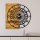 Wall clock 57x58 cm 1xAA wood/metal