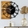 Wall clock 58x58 cm 1xAA wood/metal