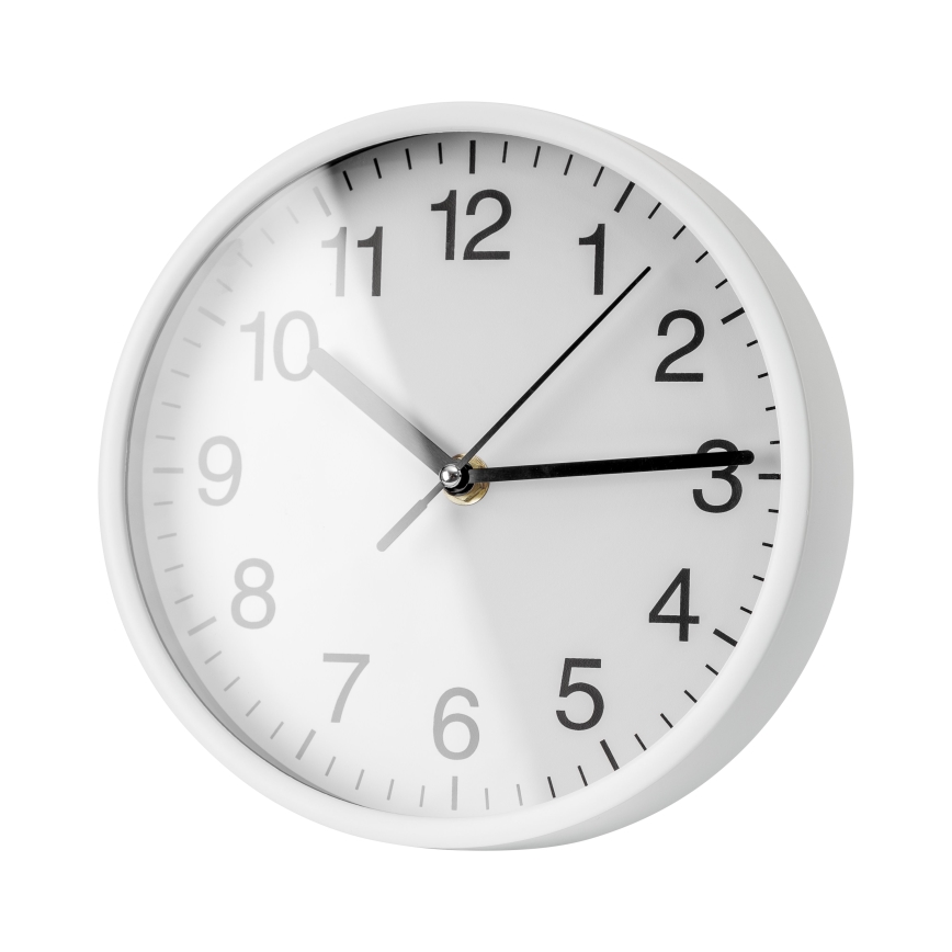 Wall clock d. 20 cm 1xAA white/black