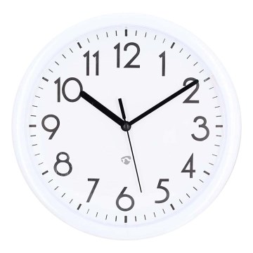 Wall clock d. 22 cm 1xAA white