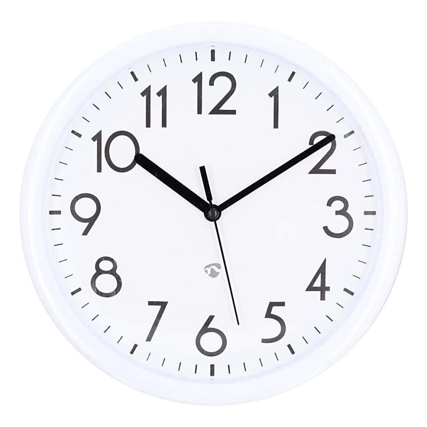 Wall clock d. 22 cm 1xAA white