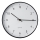 Wall clock d. 25 cm 1xAA black/white