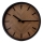 Wall clock d. 30 cm 1xAA black/brown