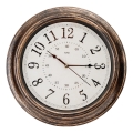Wall clock d. 40 cm 1xAA bronze/white