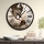 Wall clock d. 50 cm 1xAA brown