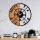 Wall clock d. 56 cm 1xAA wood/metal