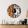 Wall clock d. 56 cm 1xAA wood/metal