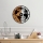 Wall clock d. 56 cm 1xAA wood/metal