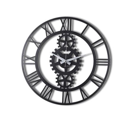Wall clock d. 70 cm 1xAA black