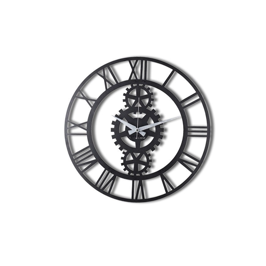 Wall clock d. 70 cm 1xAA black