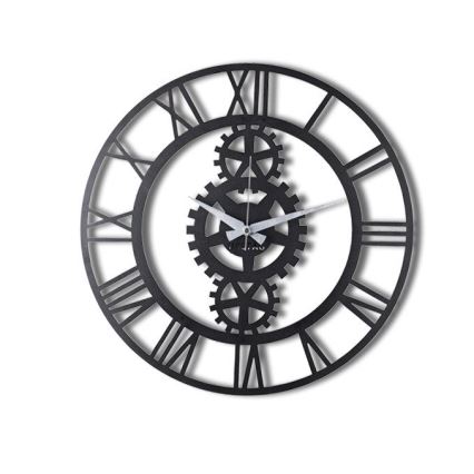 Wall clock d. 70 cm 1xAA black