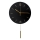 Wall clock with pendulum d. 30 cm 1xAA black/gold