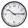 Wall clock with thermometer and humidity meter d. 30 cm 1xAA black/white
