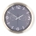 Wall clock with thermometer and hygrometer, diameter 30.5 cm, 1x AA, stainless steel/gray
