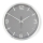 Wall clock Ø 30.5 cm 1×AA matte chrome/gray